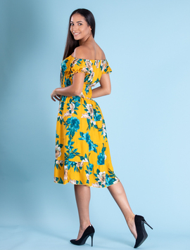 Rochie Dama Leblanc Mustar