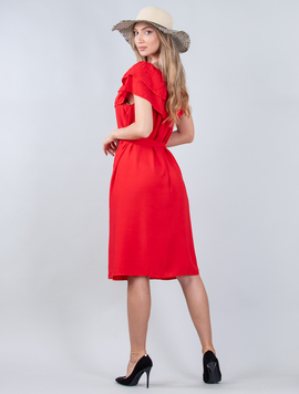 Rochie Dama Midi Brady Rosu