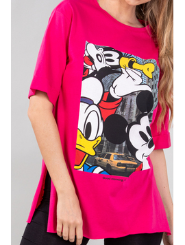 Tricou Dama Animation One Fucsia