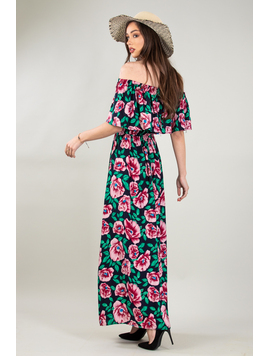 Rochie Dama Lunga RoyalFlower One Bleumarin