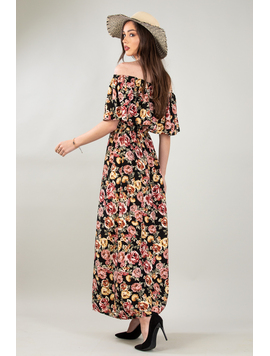 Rochie Dama Lunga RoyalFlower One Negru