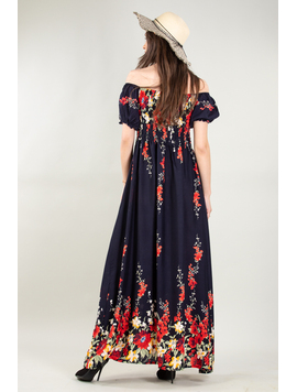 Rochie Dama Lunga JustinnaThree Bleumarin