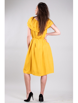 Rochie Dama Midi Brady Mustar