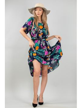Rochie Dama Wallace Bleumarin
