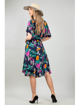 Rochie Dama Wallace Bleumarin