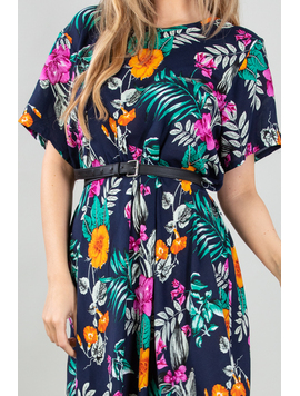 Rochie Dama Wallace Bleumarin