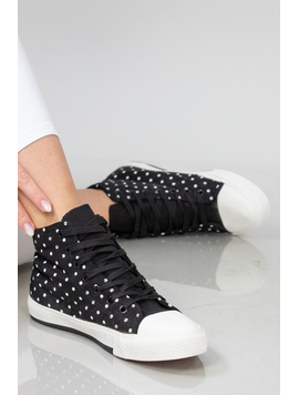 Tenisi Dama HeartDots Negru