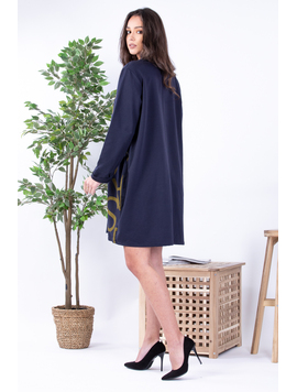 Rochie Dama Rawlings Bleumarin