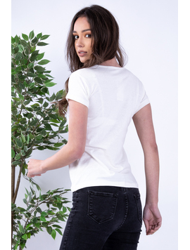Tricou Dama Flamence Alb
