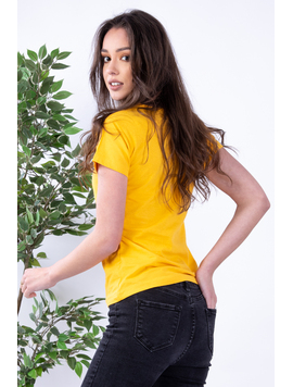 Tricou Dama OwlTrend Mustar