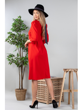 Rochie Dama Midi Rohan Rosu