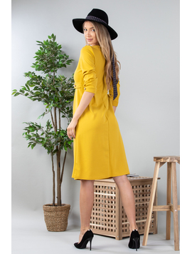 Rochie Dama Midi Rohan Mustar