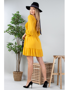 Rochie Dama Thatcher Mustar