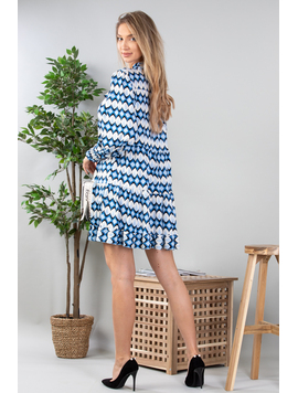 Rochie Dama Mullen Bleu