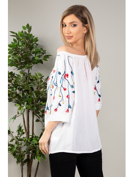 Bluza Dama Maxi Griffin Alb