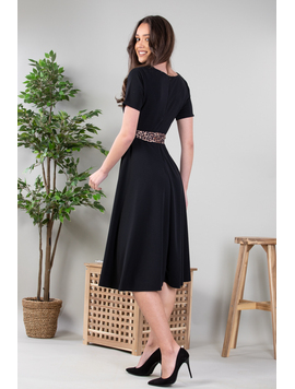 Rochie Dama Midi Aleisha Negru