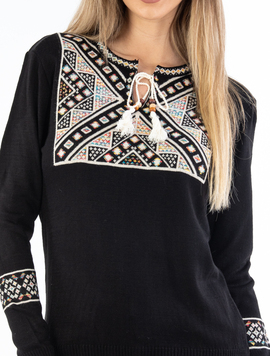 Pulover Dama Viviettees Tenss Negru