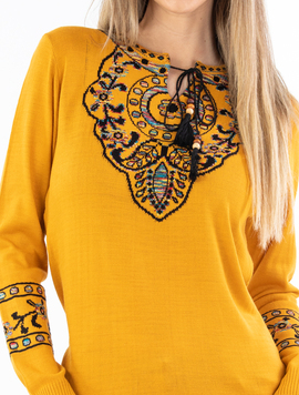 Pulover Dama Viviettees Tenssy Mustar