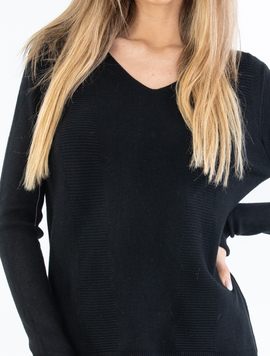 Pulover Dama Terry Negru