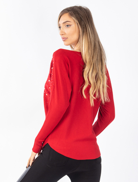 Pulover Dama Kalie Rosu