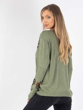 Pulover Dama Viviette One Kaki
