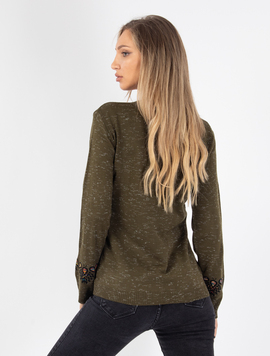 Pulover Dama Viviette Four Kaki