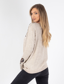 Pulover Dama Viviette Five Bej