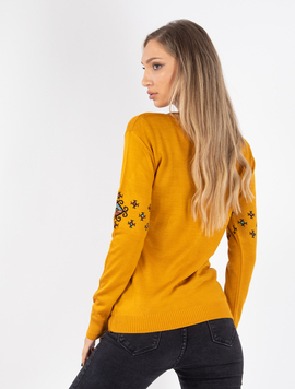 Pulover Dama Viviette Six Mustar