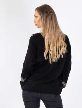 Pulover Dama Viviette Ten Negru
