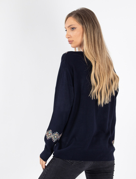 Pulover Dama Viviette Ten Bleumarin