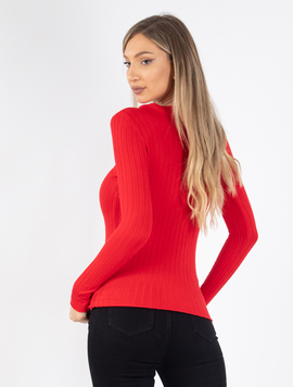 Pulover Dama Avonlea Rosu