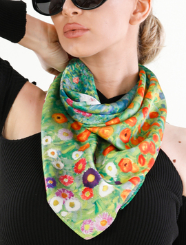 Esarfa Dama Silk Seven Verde
