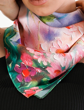 Esarfa Dama Silk Ten Roz