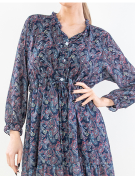 Rochie Dama Mohna Bleumarin