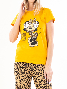 Pijama Dama MinniePrintOness Galben