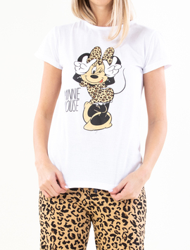Pijama Dama MinniePrintOness Alb