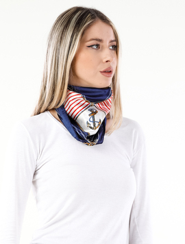 Esarfa Dama Simone Two Bleumarin