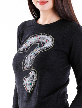 Bluza Dama Questions Negru