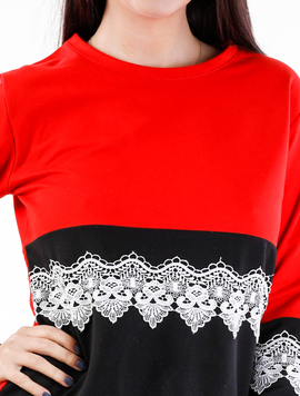 Bluza Dama Dantella One Rosu
