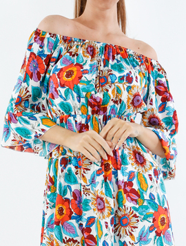 Rochie Dama Fiona SS Five Alb