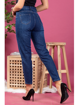 Blugi Dama Mom Fit KeturahOne Bleumarin