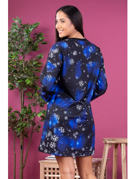 Rochie Dama HelloChristmassThree Albastru