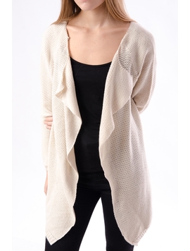 Cardigan Dama Cu Model Tricotat Bej