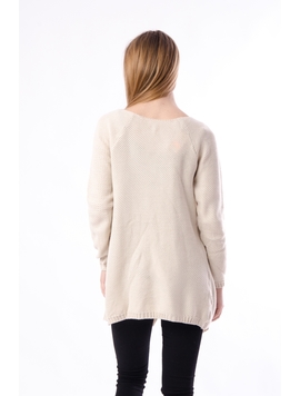 Cardigan Dama Cu Model Tricotat Bej