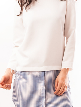 Bluza Lunga Stil Rochie Alba