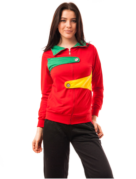 Bluza Dama Sport Cu Fermoar Activity Rosie