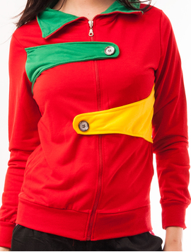 Bluza Dama Sport Cu Fermoar Activity Rosie
