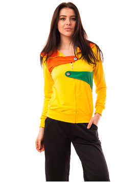 Bluza Dama Sport Cu Fermoar Activity Galben