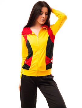 Bluza Dama Sport Cu Fermoar Madness Galben