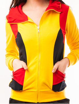 Bluza Dama Sport Cu Fermoar Madness Galben
